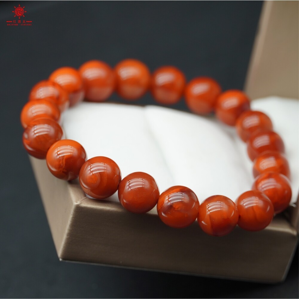 玫瑰红手串图2