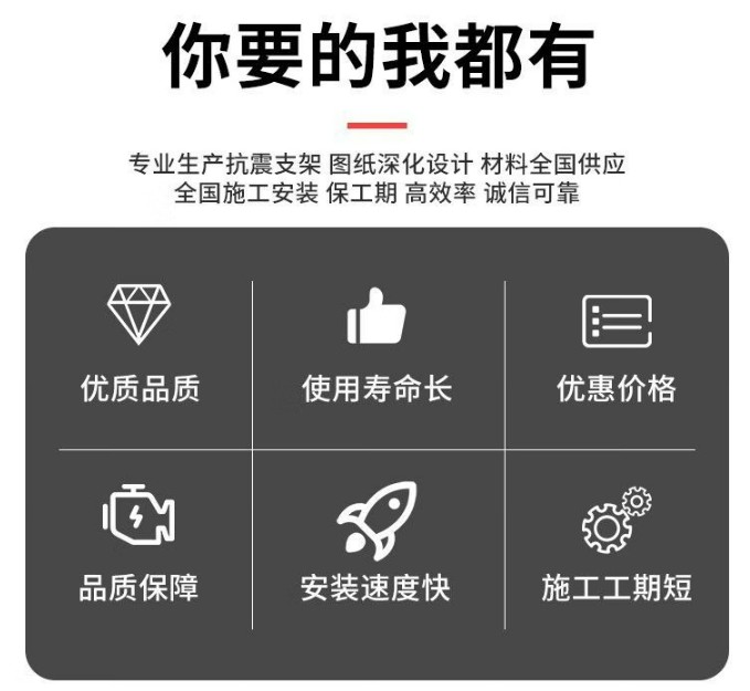 双侧管道支吊架配件 单侧建筑消防通道抗震支架图4